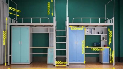 东莞学生铁床厂新款公寓床