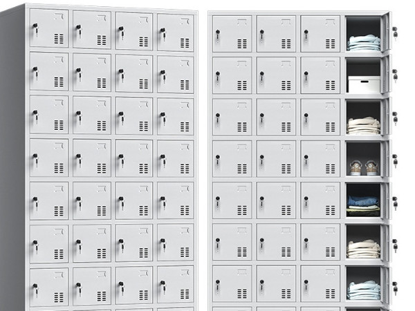 定制36门铁皮柜出货了，客户满意